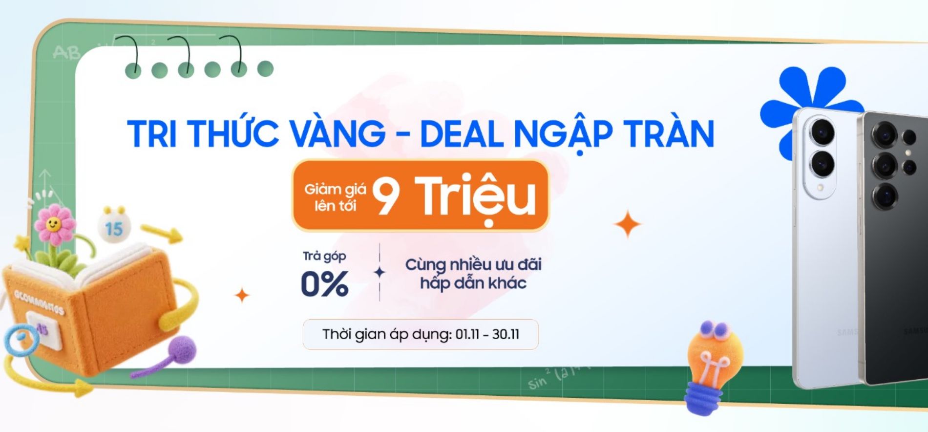 Hình ảnh cho danh mục Khuyến mãi Galaxy S25 Ultra tháng 11: Giảm 8.5 triệu, tặng ngay sạc nhanh 870K, số lượng có hạn!